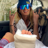 Narrow / Polarized Blue | You_moved_you’re_out.JPG | Injured woman in a car wearing The Peacekeeper Original from Pit Viper Sunglasses
