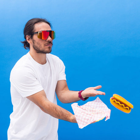 / Polarized Rainbow | chicken_butt.JPG | The Exec Flip-Offs with a rainbow lens from Pit Viper Sunglasses