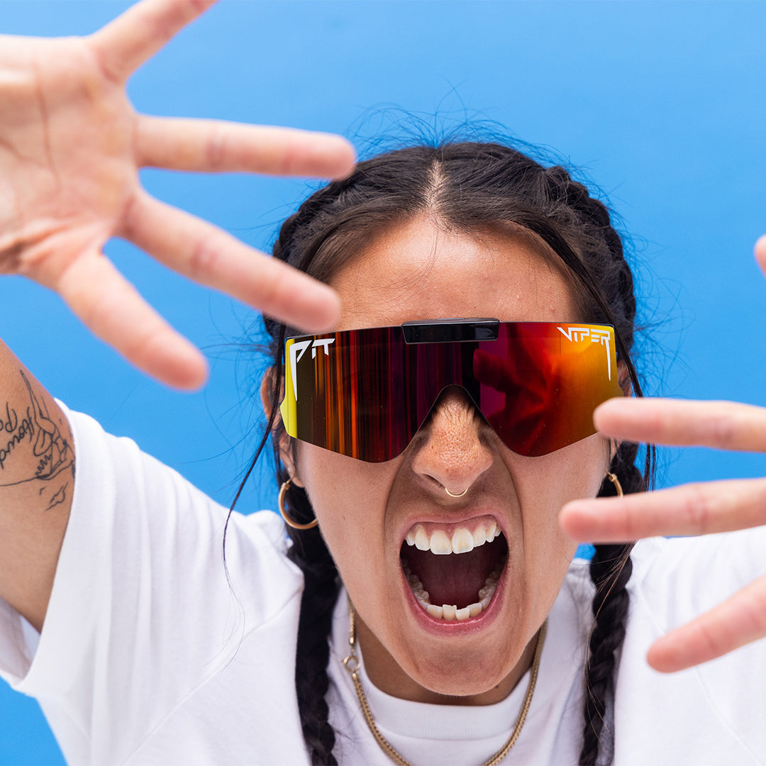 / Polarized Rainbow | chicken_poo.JPG | The Exec Flip-Offs with a rainbow lens from Pit Viper Sunglasses