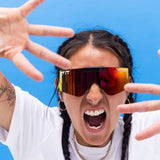 / Polarized Rainbow | chicken_poo.JPG | The Exec Flip-Offs with a rainbow lens from Pit Viper Sunglasses