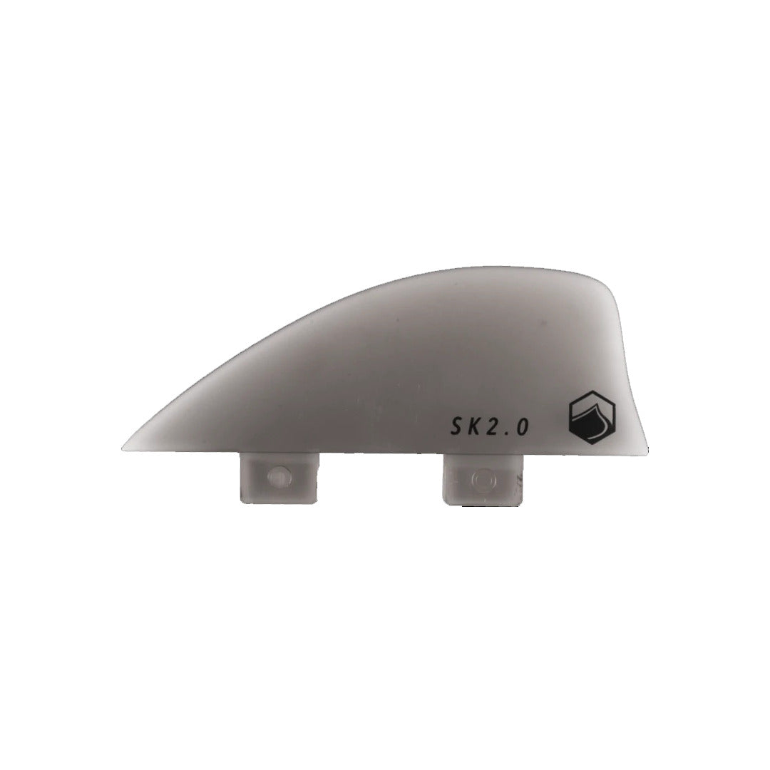 Transparent SK Dual Tab Fin kit with hexagon logo.