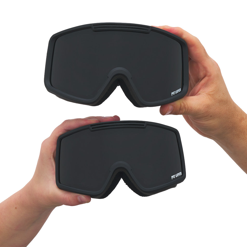 Smoke / Small | hot_dog.JPG | The Exec French Fry Goggle from Pit Viper Sunglasses