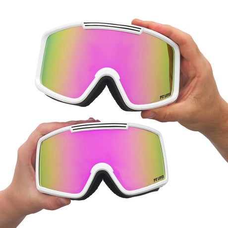 Pink / Small | small_&_large.JPG | The Miami Nights Small French Fry Goggles from Pit Viper Sunglasses