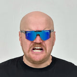 / Blue | again.JPG | Adult Male wearing The Midnight XS from Pit Viper Sunglasses