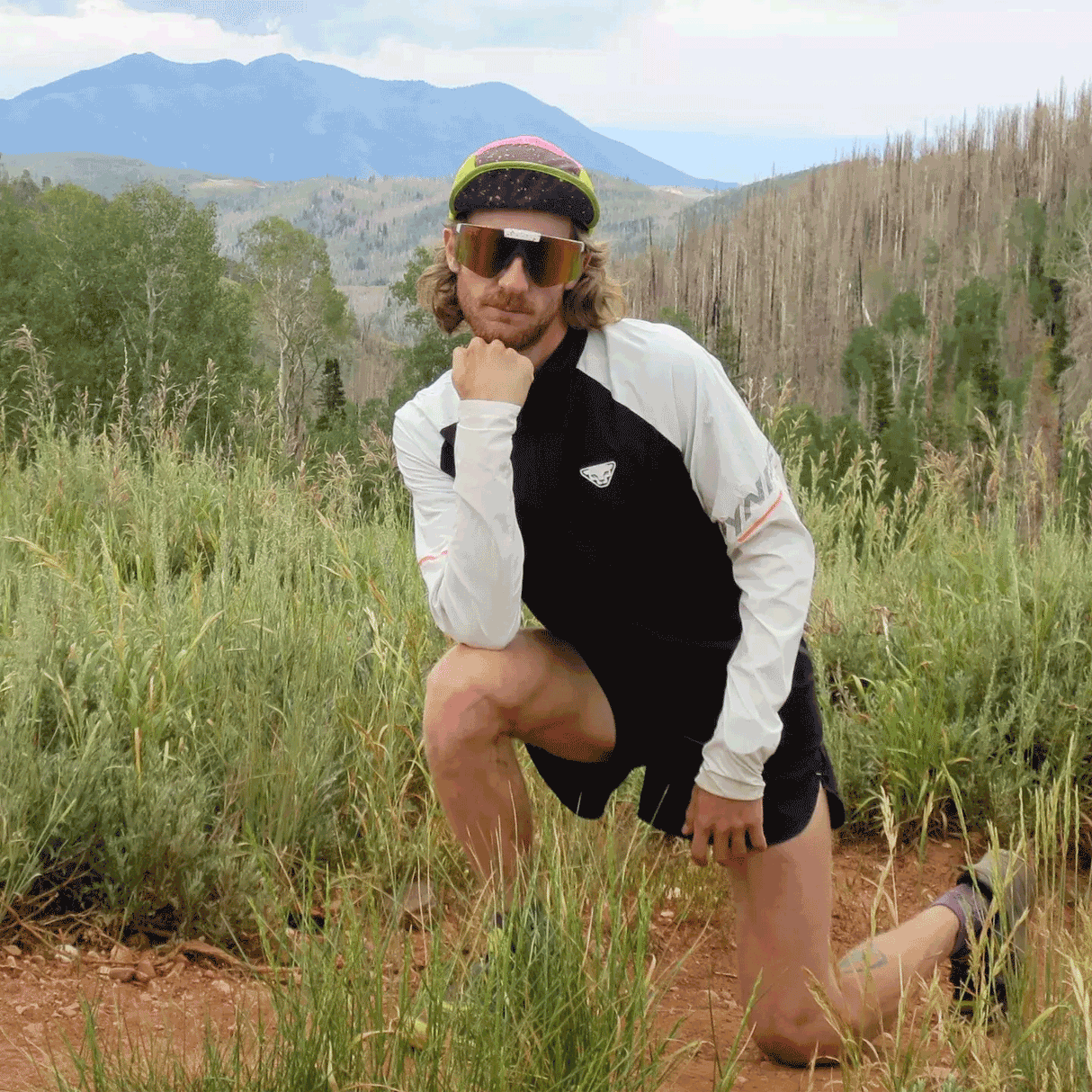 / Red | he_said.JPG | A man flipping off the camera wearing Pit Viper Sunglasses