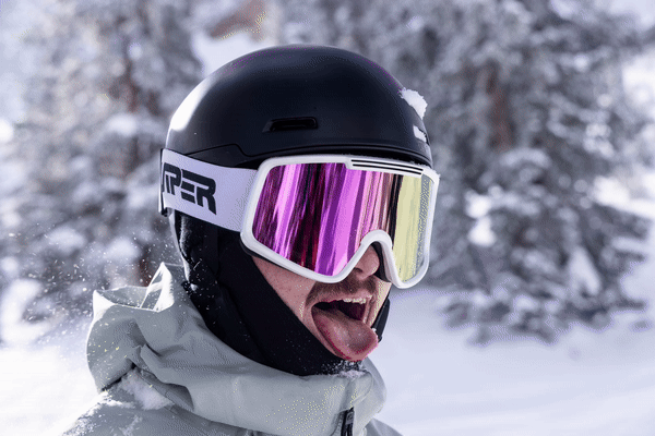 Pink / Large | photo_of_person.JPG | French fry goggle from Pit Viper Sunglasses