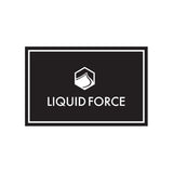 Hex Rubber Floor Mat features LIQUID FORCE logo and abstract icon in a black frame, ideal for banners.