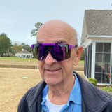 Wide / Polarized Purple | broccolini.JPG | Older man smiling wearing The Donatello Original from Pit Viper Sunglasses