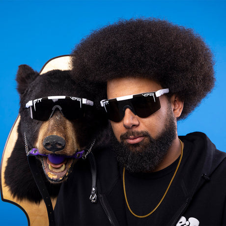 Wide / Polarized Smoke | guess_who.JPG | The Miami Nights Original from Pit Viper Sunglasses