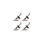 Four 4D FlexTrack Hardware Kits with adjustable screws on a white background.