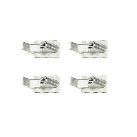 Four 4D FlexTrack Mounts on a white background.
