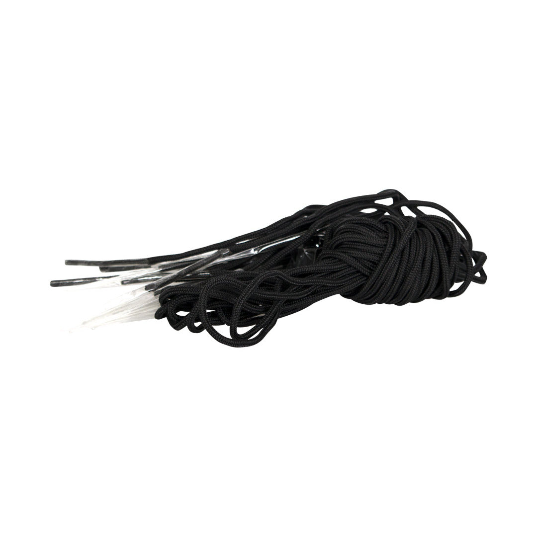 Bulk Lace Kit (20 Pack) in black stacked on a white background for traction.