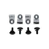 IPX M6 Binding Bolt Kit with fin clamps and black screws on a white background.