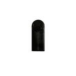 A sleek black USB flash drive with logo, showcasing its top-notch design.
