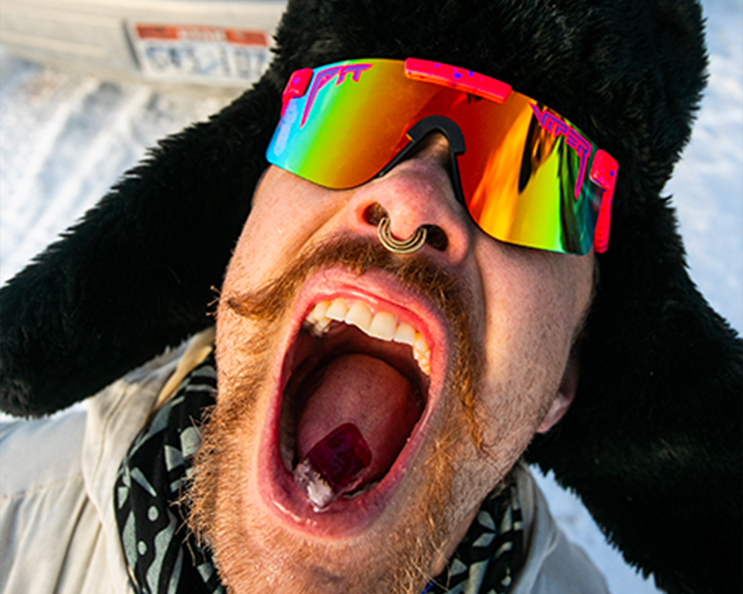Narrow / Polarized Rainbow | Man wearing The Radical Original from Pit Viper Sunglasses