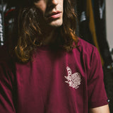 Satisfaction Tee - Maroon