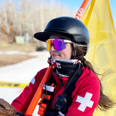 Narrow / Polarized Pink | work_on_today.JPG | The LA Brights Original from Pit Viper Sunglasses