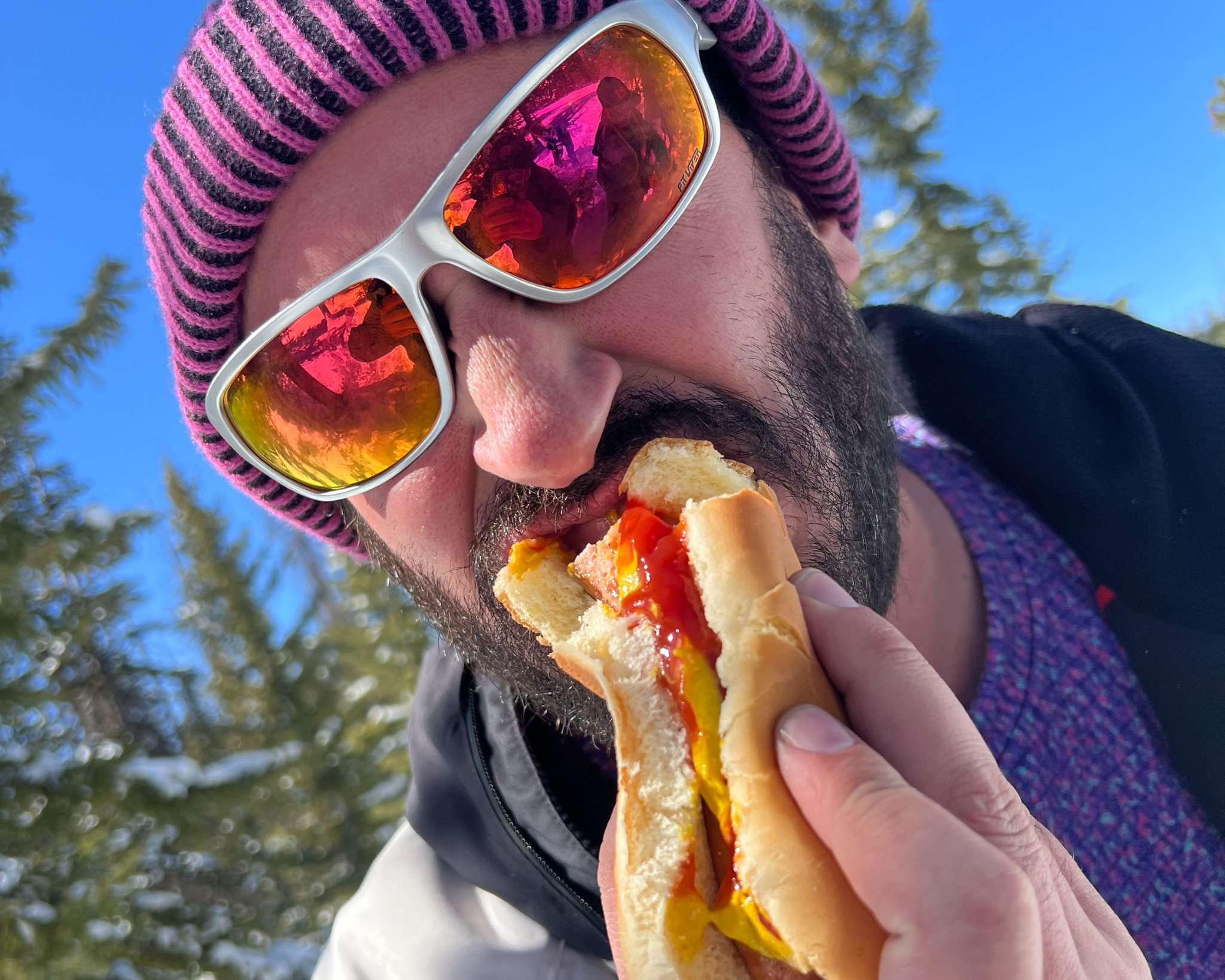 / HDPV Polarized Red | hot_dog.JPG | The Spine Tingler Somox, polarized sunglasses from Pit Viper