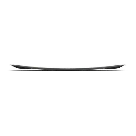 Side view of the 24 Trip wakeboard deck with a slight curve.